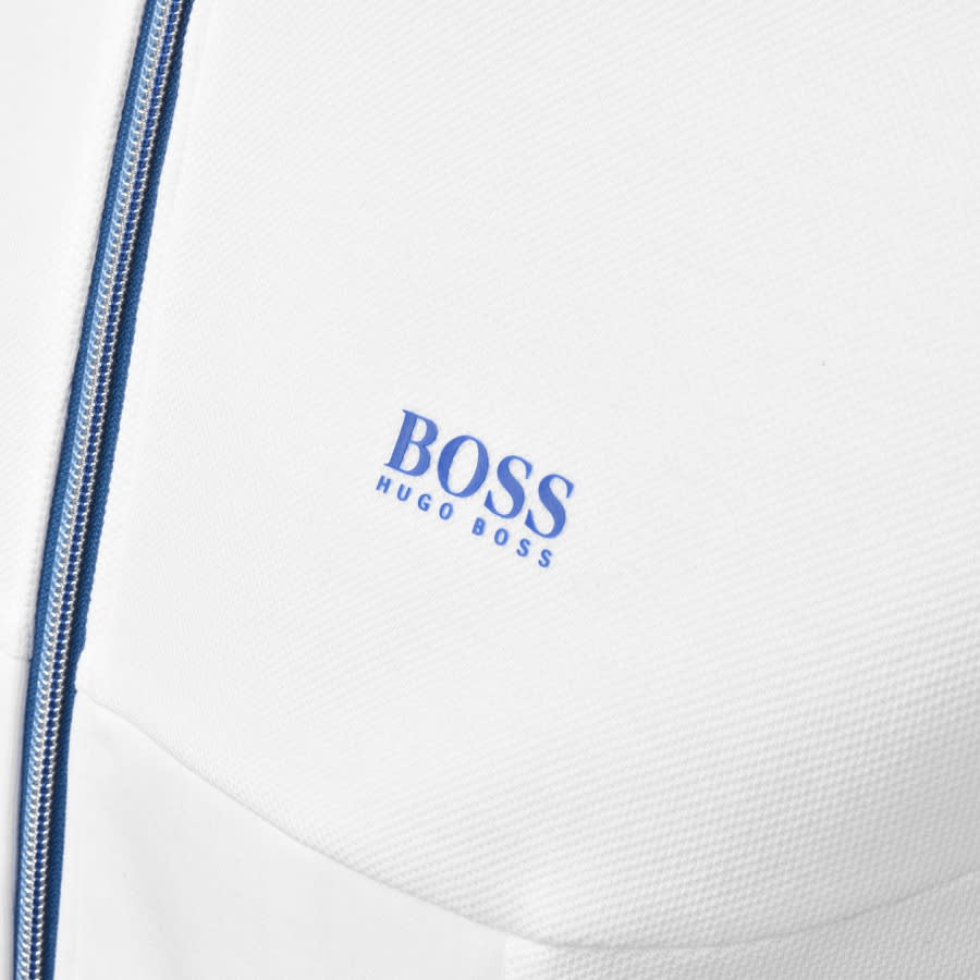 Alternative Image for ProductBOSS Athleisure Saggy 1 Full Zip Hoodie White3